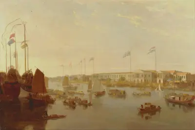 The European Factories, Canton av William Daniell