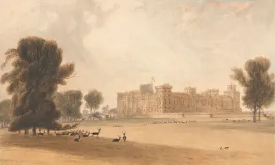 Windsor Castle from the South av William Daniell