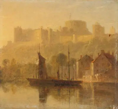 Windsorský hrad od Temže, William Daniell