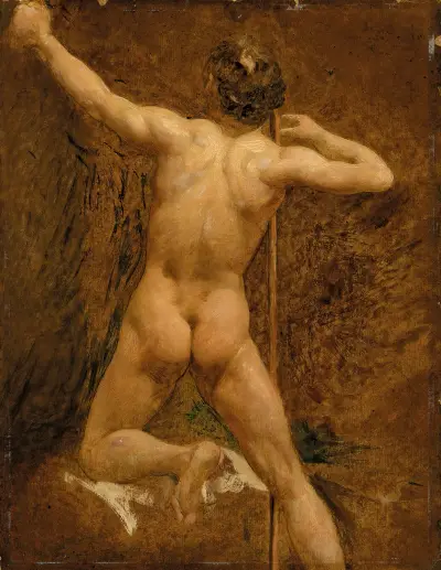 Male nude – nr 1 av William Etty