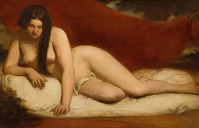 Liggande nakenstudie av William Etty