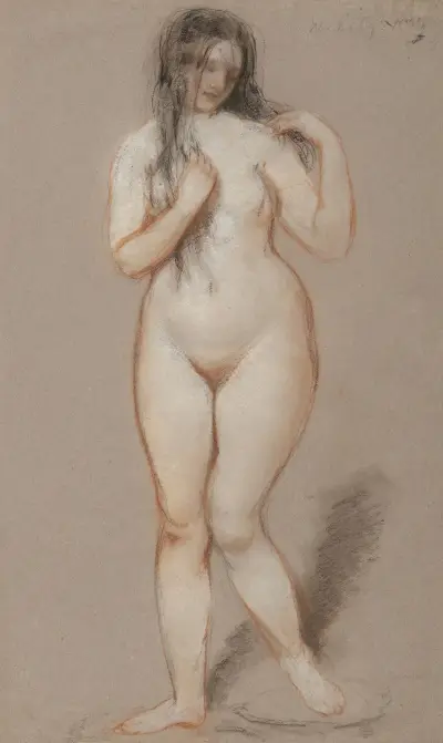 Stojąca akt kobiecy, William Etty