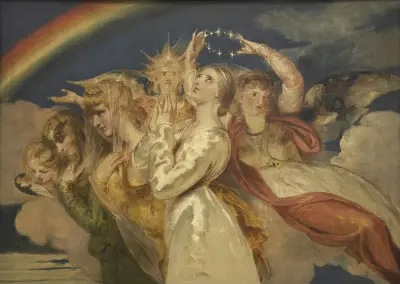 Jungfruns himmelsfärd av William Etty