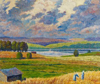 Landscape from Padasjoki av Alfred William Finch