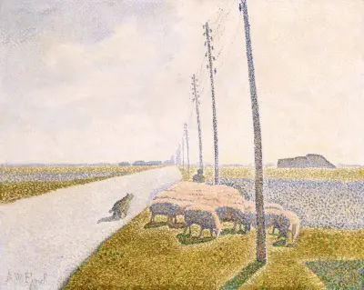 The Road to Nieuport av Alfred William Finch