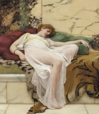 En siesta av John William Godward