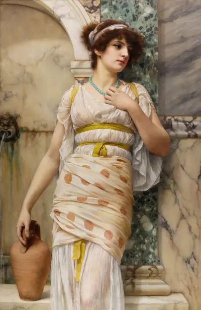 Vid fontänen av John William Godward