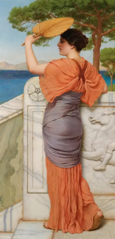 På balkongen av John William Godward