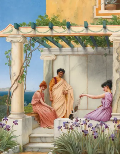 Playtime av John William Godward