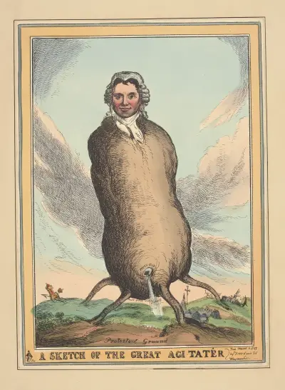 En skiss av den store Agi-Tatern av William Heath