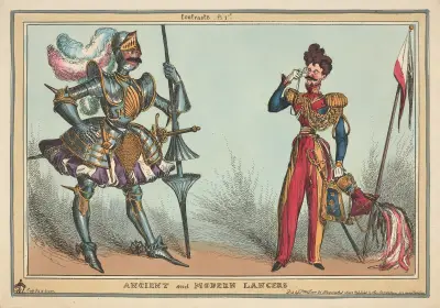 Kontraster, pl. 1. Forntida och moderna lansiärer av William Heath