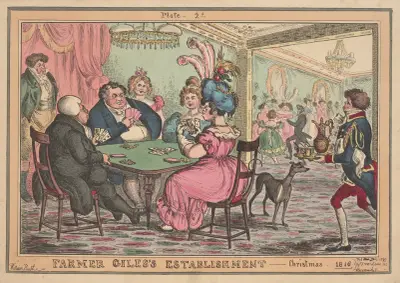 Farmer Giles’s establishment – julen 1816 av William Heath
