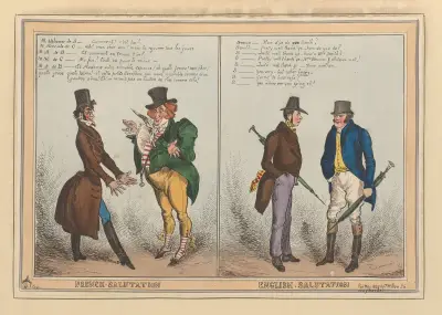 French Salutation, English Salutation av William Heath