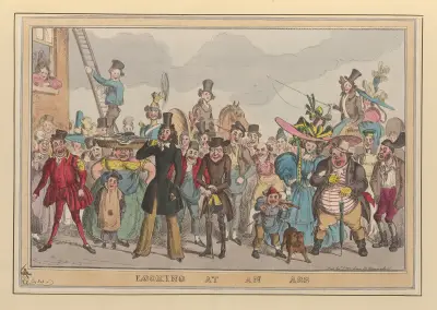 Looking at an ass av William Heath