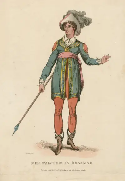 Miss Walstein als Rosalind [in Shakespeares Wie es euch gefällt] von William Heath