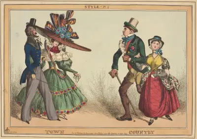 Style – pl. 1. Town. Country. av William Heath