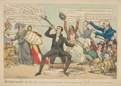 The exile restored or the spies spawns & spewers of scurrility abuse & defamation set to work. av William Heath