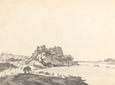 Original Drawings for Choix de Vues de L’Inde and Others Pl.04 av William Hodges