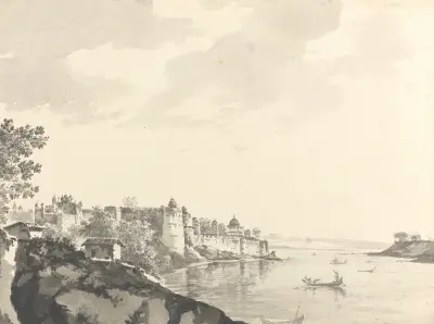 Originalzeichnungen für Choix de Vues de L’Inde and Others Pl.08 von William Hodges