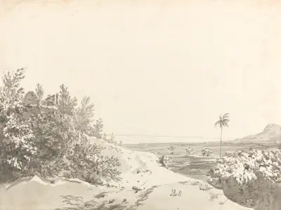 Original Drawings for Choix de Vues de L’Inde and Others Pl.12 av William Hodges