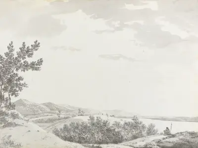 Originalzeichnungen für Choix de Vues de L’Inde und andere, Taf. 19 von William Hodges