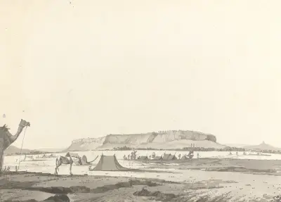 Originalzeichnungen für Choix de Vues de L’Inde and Others Taf. 20 von William Hodges