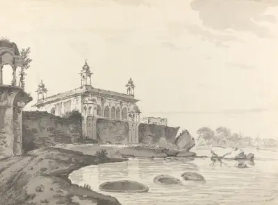 Originalzeichnungen für Choix de Vues de L’Inde and Others Pl.21 von William Hodges