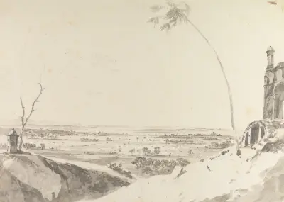 Original Drawings for Choix de Vues de L’Inde and Others Pl.41 av William Hodges