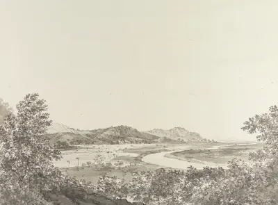 Originalzeichnungen zu Choix de Vues de L'Inde u. a. Taf. 44 von William Hodges