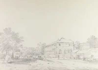 Original Drawings for Choix de Vues de L’Inde and Others Pl.45 av William Hodges