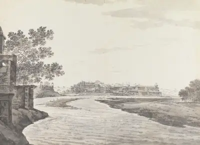 Original Drawings for Choix de Vues de L’Inde and Others Pl.54 av William Hodges