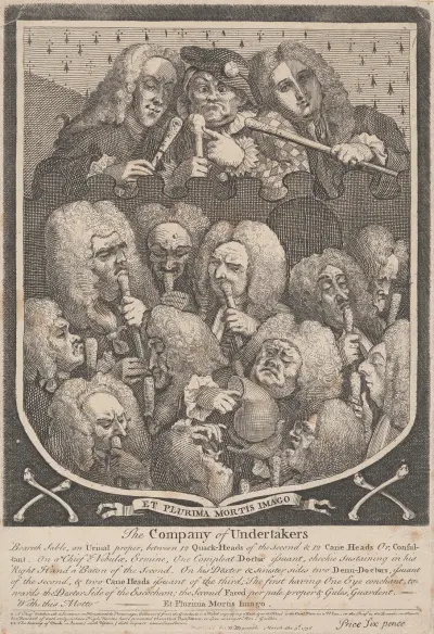 En läkarkonsultation av William Hogarth