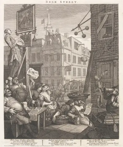 Beer Street av William Hogarth
