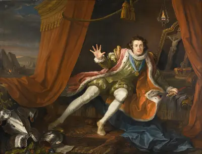 David Garrick as Richard III av William Hogarth