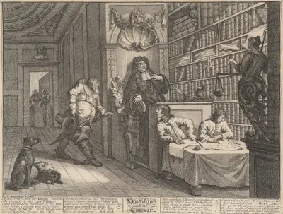 Hudibras and the Lawyer (no.7) von William Hogarth