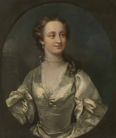 Portrait of a young woman av William Hogarth