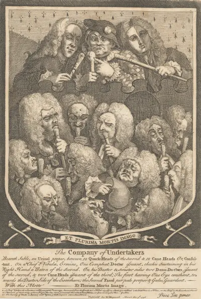 The Company of Undertakers av William Hogarth