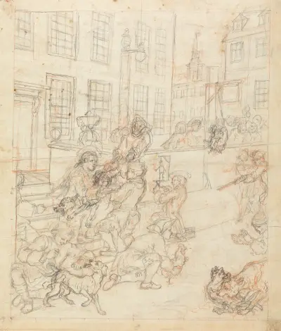 The First Stage of Cruelty av William Hogarth