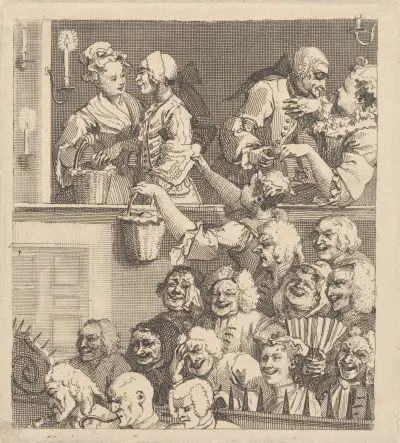 The Laughing Audience av William Hogarth