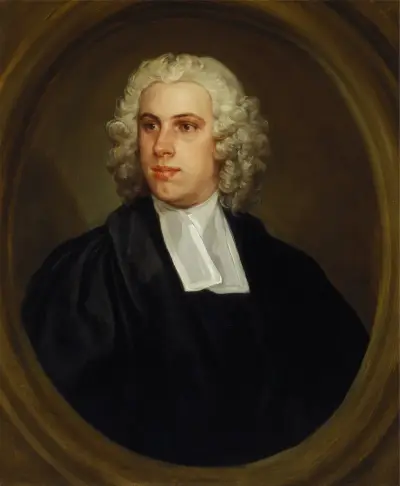 Wielebny dr John Lloyd, wikary kościoła St Mildred na Broad Street, William Hogarth