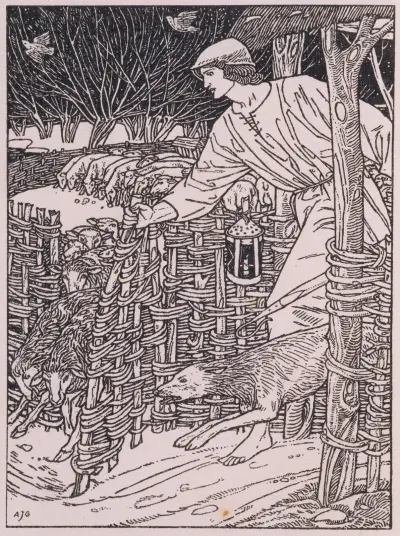 Der Hirtenkalender mit zwölf Eklogen, passend zu den zwölf Monaten des Jahres von William Morris
