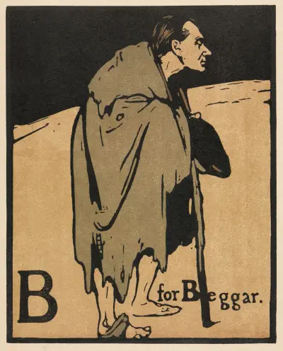 An Alphabet; B is for Beggar av William Nicholson