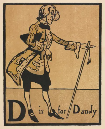 An Alphabet; D is for Dandy 1897 av William Nicholson