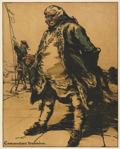 Characters of Romance; Commodore Trunnion av William Nicholson