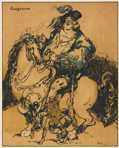Characters of Romance; Gargantua av William Nicholson