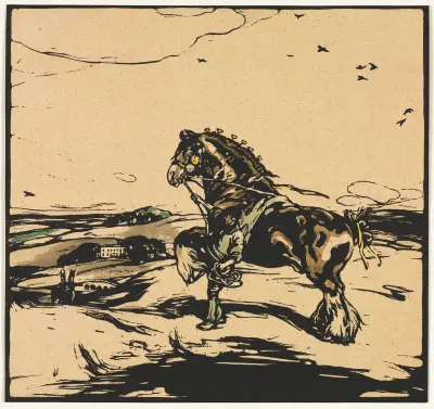 The Shire Horse av William Nicholson