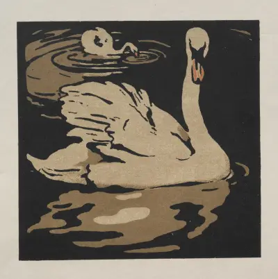 The Square Book of Animals; The Beautiful Swan 1899 von William Nicholson