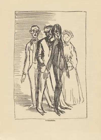 A Consultation av William Orpen