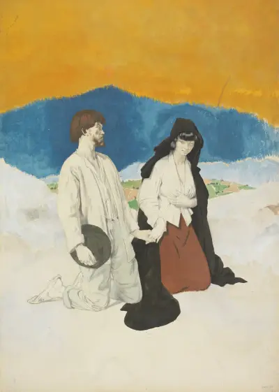 Studie zu „The Western Wedding“ von William Orpen