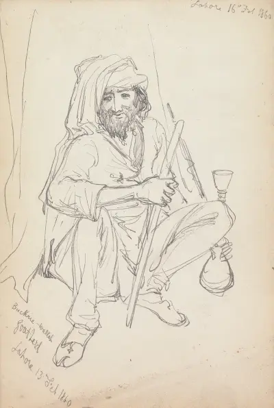 Bakri Wallah, Lahore 13 februari 1860 av William Simpson